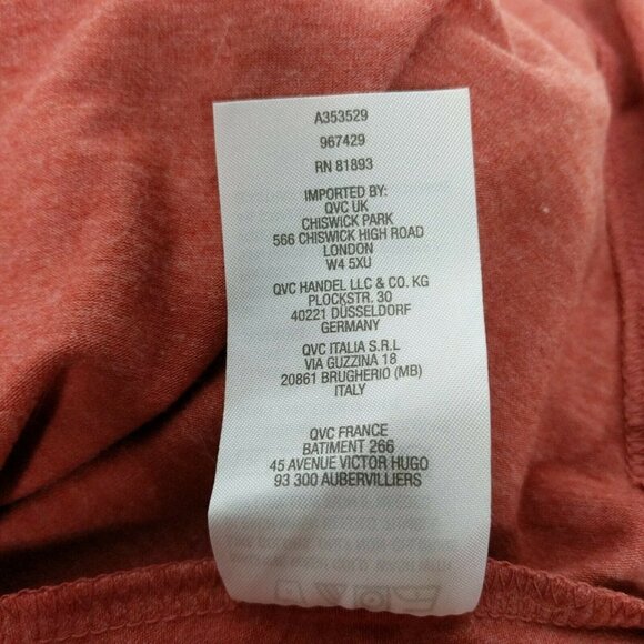 LOGO Lounge by Lori Goldstein Jersey Dress Medium Red - Picture 5 of 5